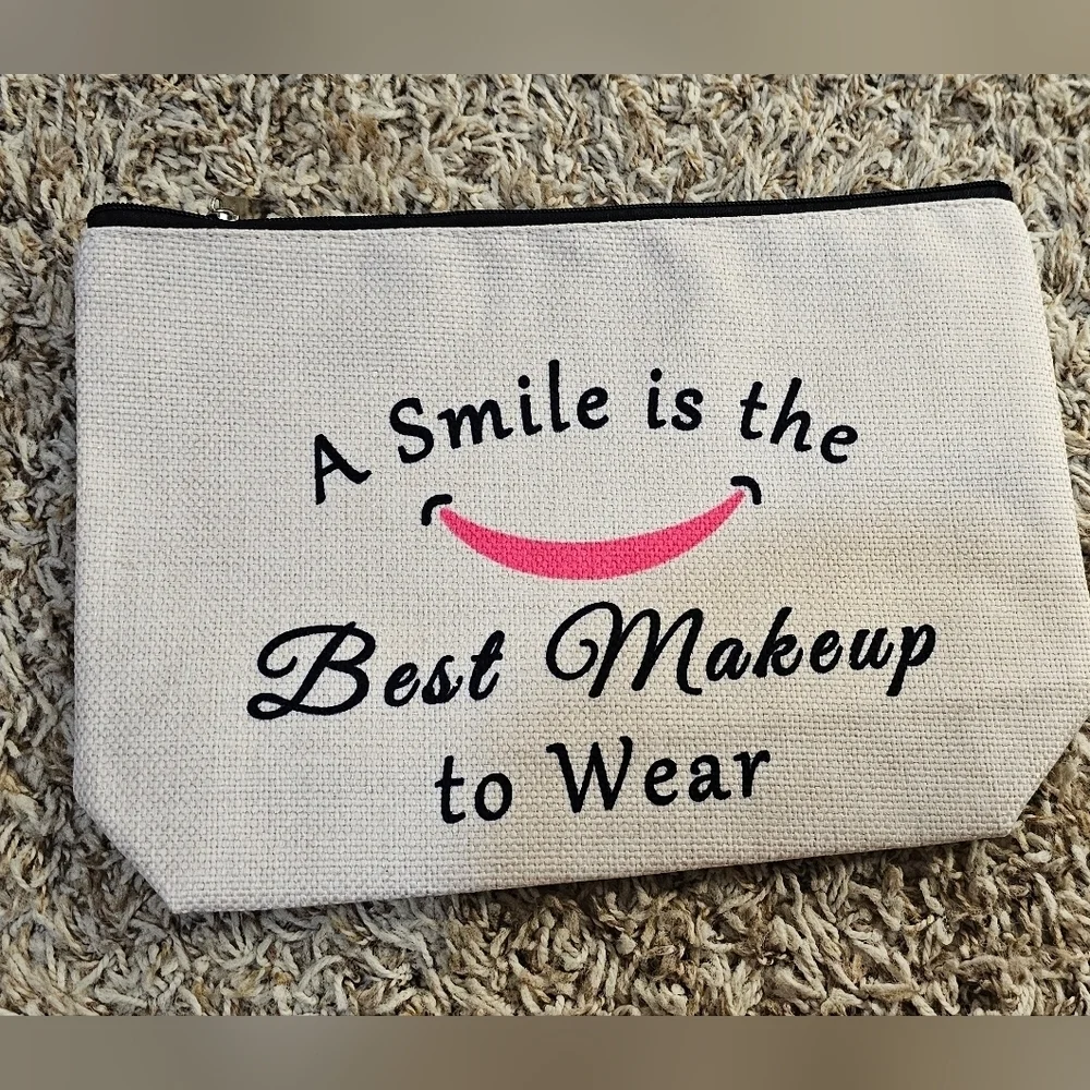 Handcrafted- Makeup Canvas‎ Zipper Pouch